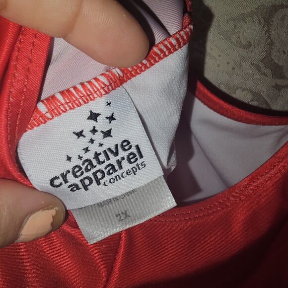 Red TEXAS Women's Bathing Suit Plus Size 2 XL One Piece Texas Logo NWOT TX Pride - Picture 3 of 6